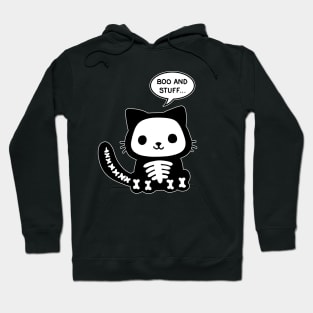 Halloween skelton cat Hoodie